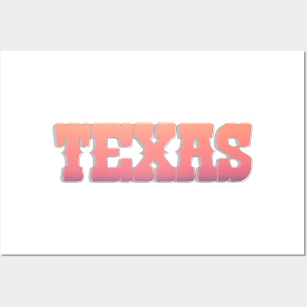 TEXAS Wall Art by afternoontees